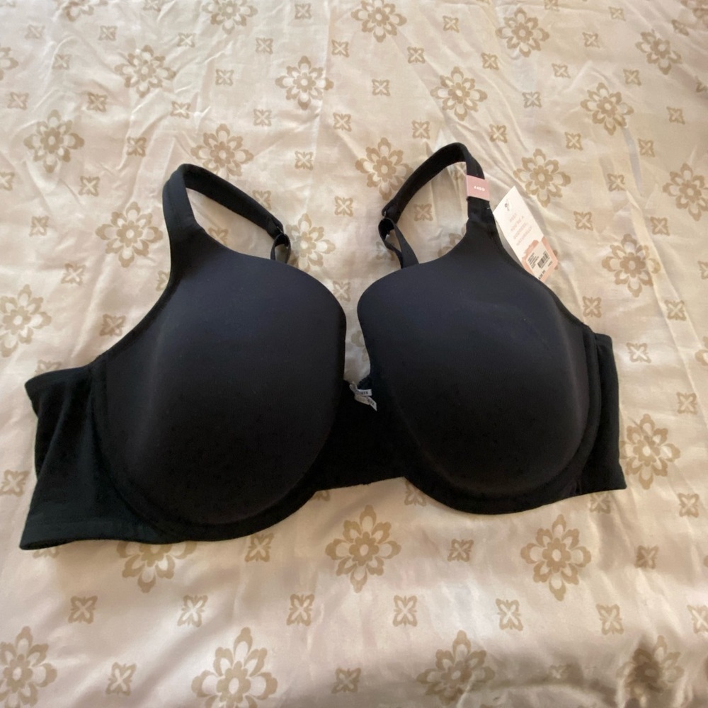 Black T-shirt bra 44DD NWT